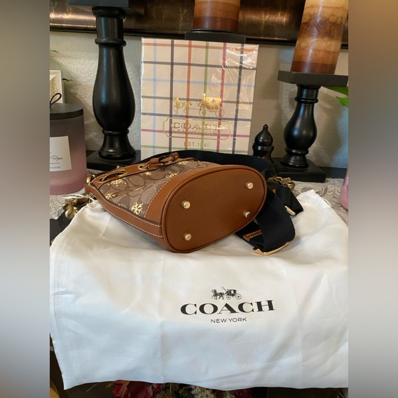 Coach Dempsey In Signature Canvas Leather Snowflake Print, Mini Crossbody bag - Picture 3 of 17